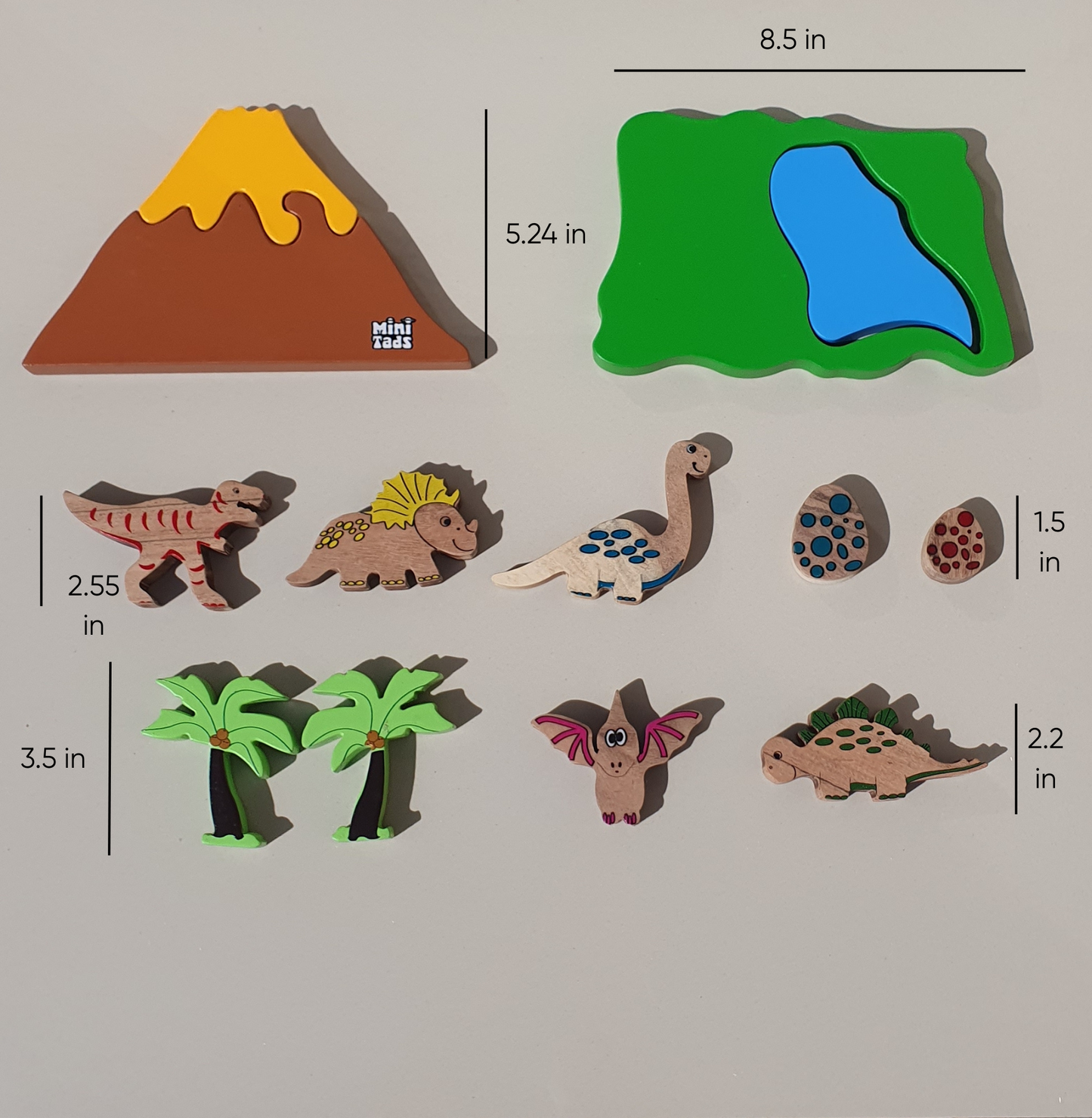 MiniTads Jurassic Dinosaur set