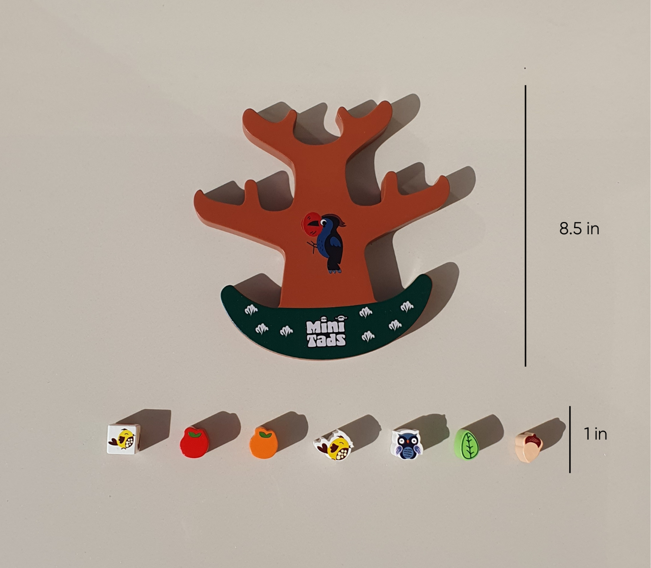 MiniTads Wooden Forest Balance Tree – A Fun & Educational Stacking Game!