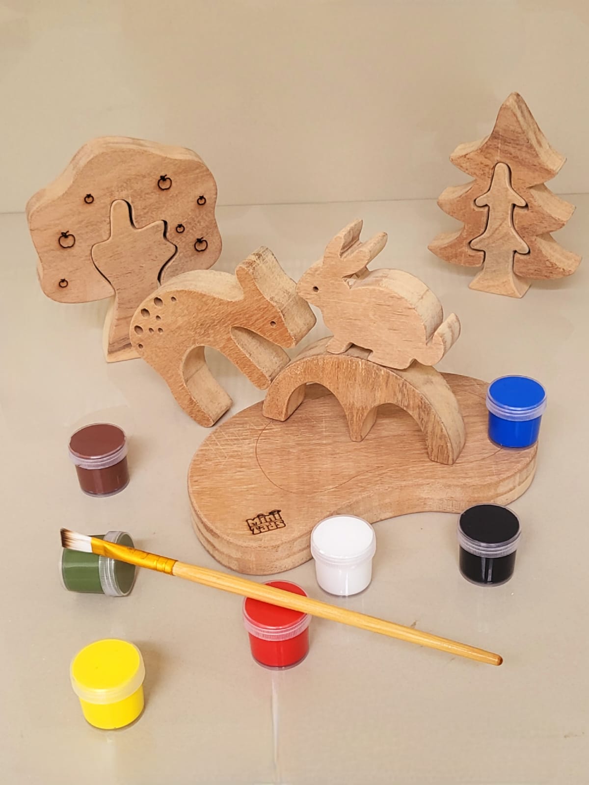 Forest Tree DIY Set – Paint Your Own Wooden Wonderland!