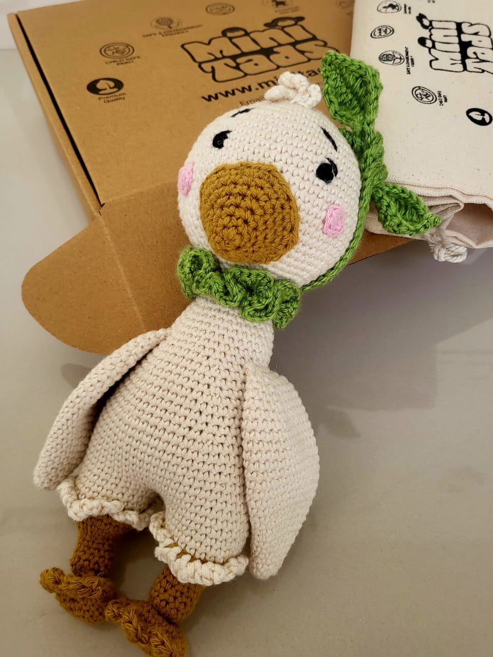 MiniTads Handmade Crochet Duck – A Soft & Adorable Plush Companion!