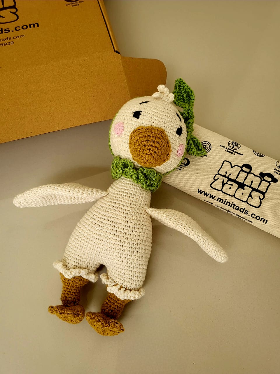 MiniTads Handmade Crochet Duck – A Soft & Adorable Plush Companion!