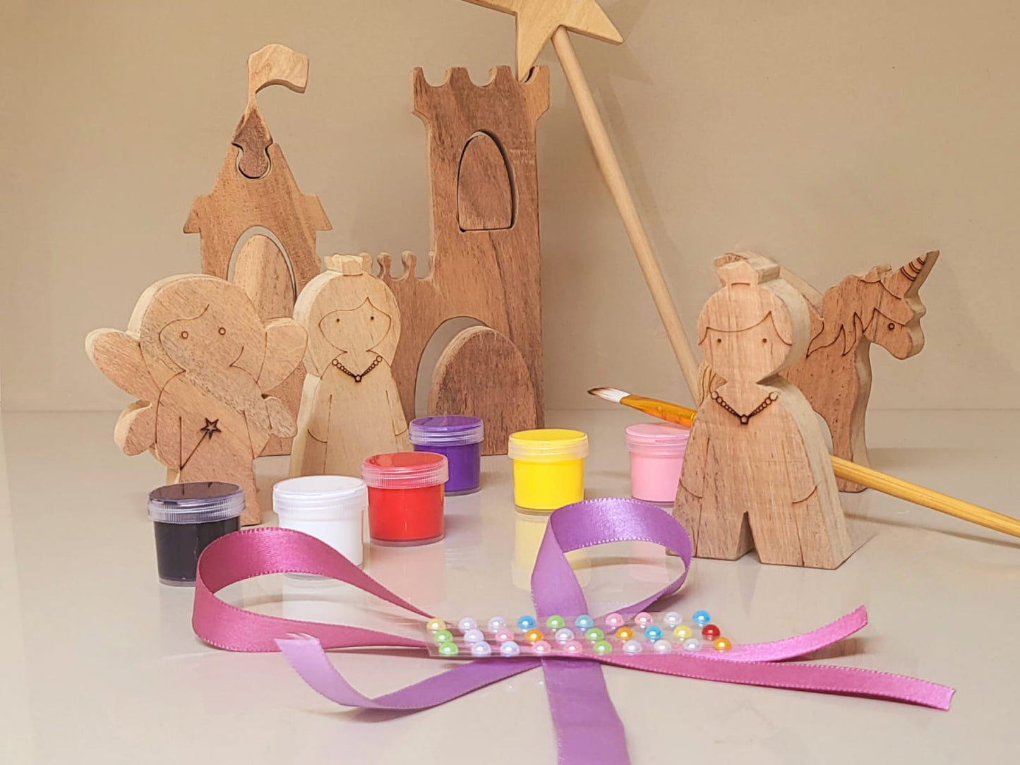 Castle DIY Set ➕️ Fairy Unicorn Wand DIY Set – Let the magic begin! Create Your Own Royal Kingdom!