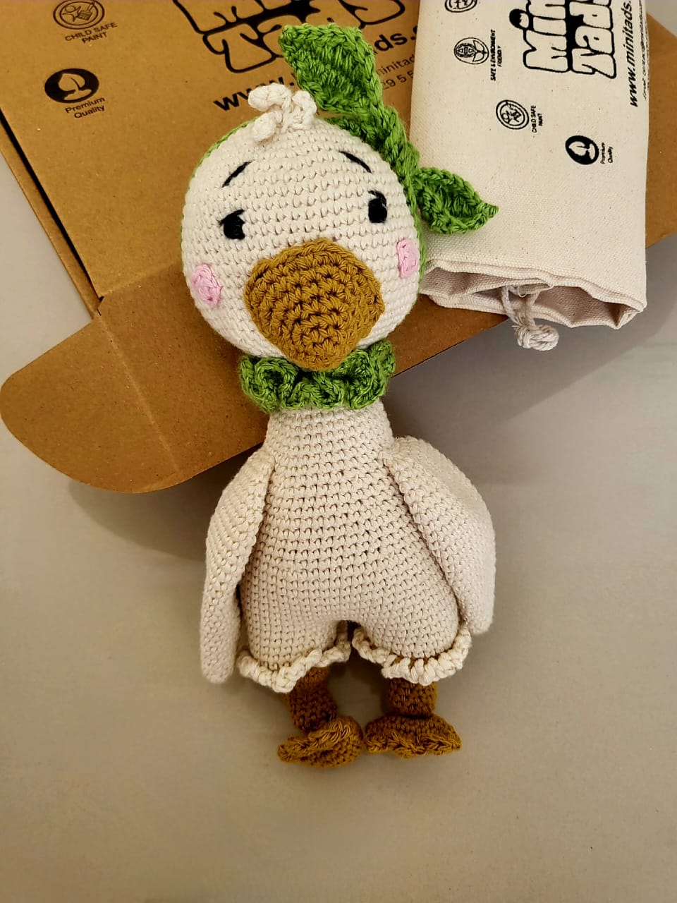 MiniTads Handmade Crochet Duck – A Soft & Adorable Plush Companion!