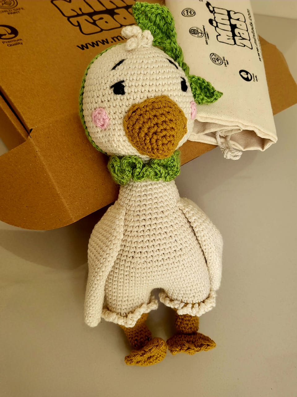 MiniTads Handmade Crochet Duck – A Soft & Adorable Plush Companion!