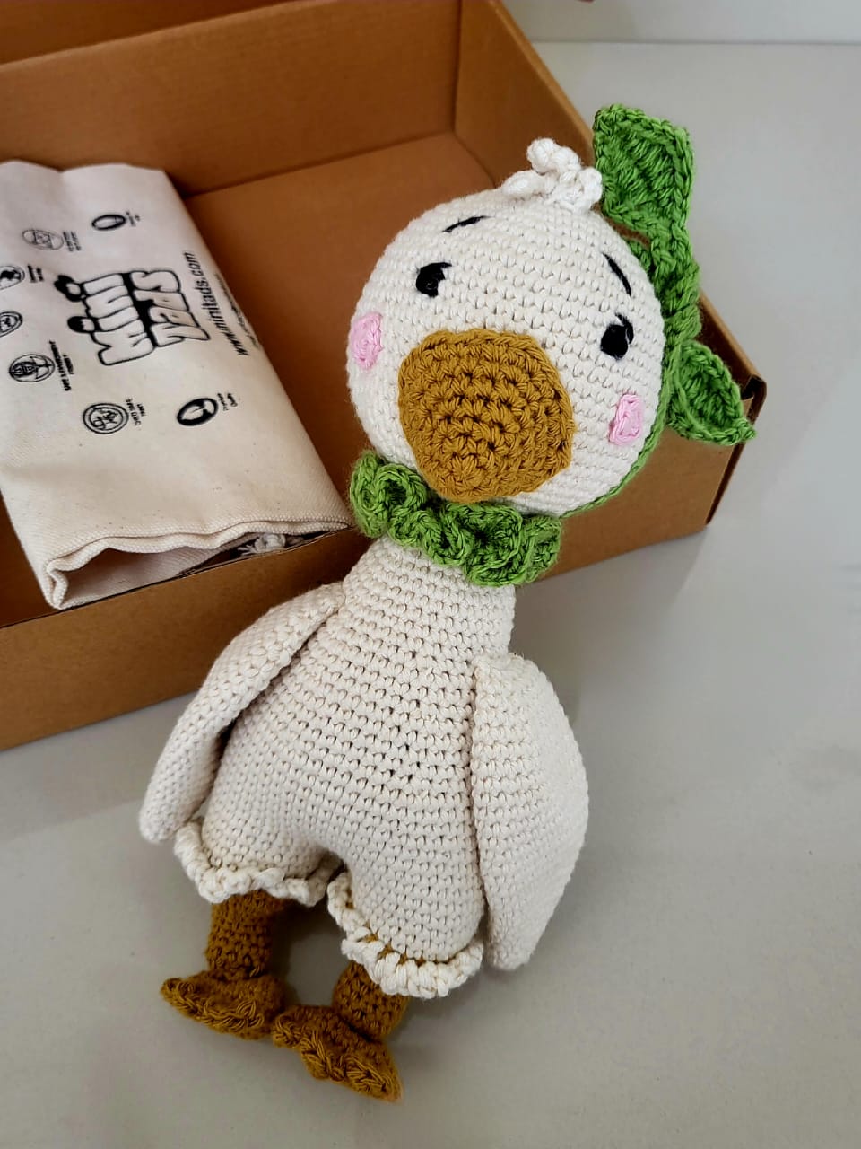 MiniTads Handmade Crochet Duck – A Soft & Adorable Plush Companion!