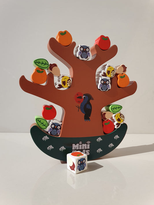 MiniTads Wooden Forest Balance Tree – A Fun & Educational Stacking Game!