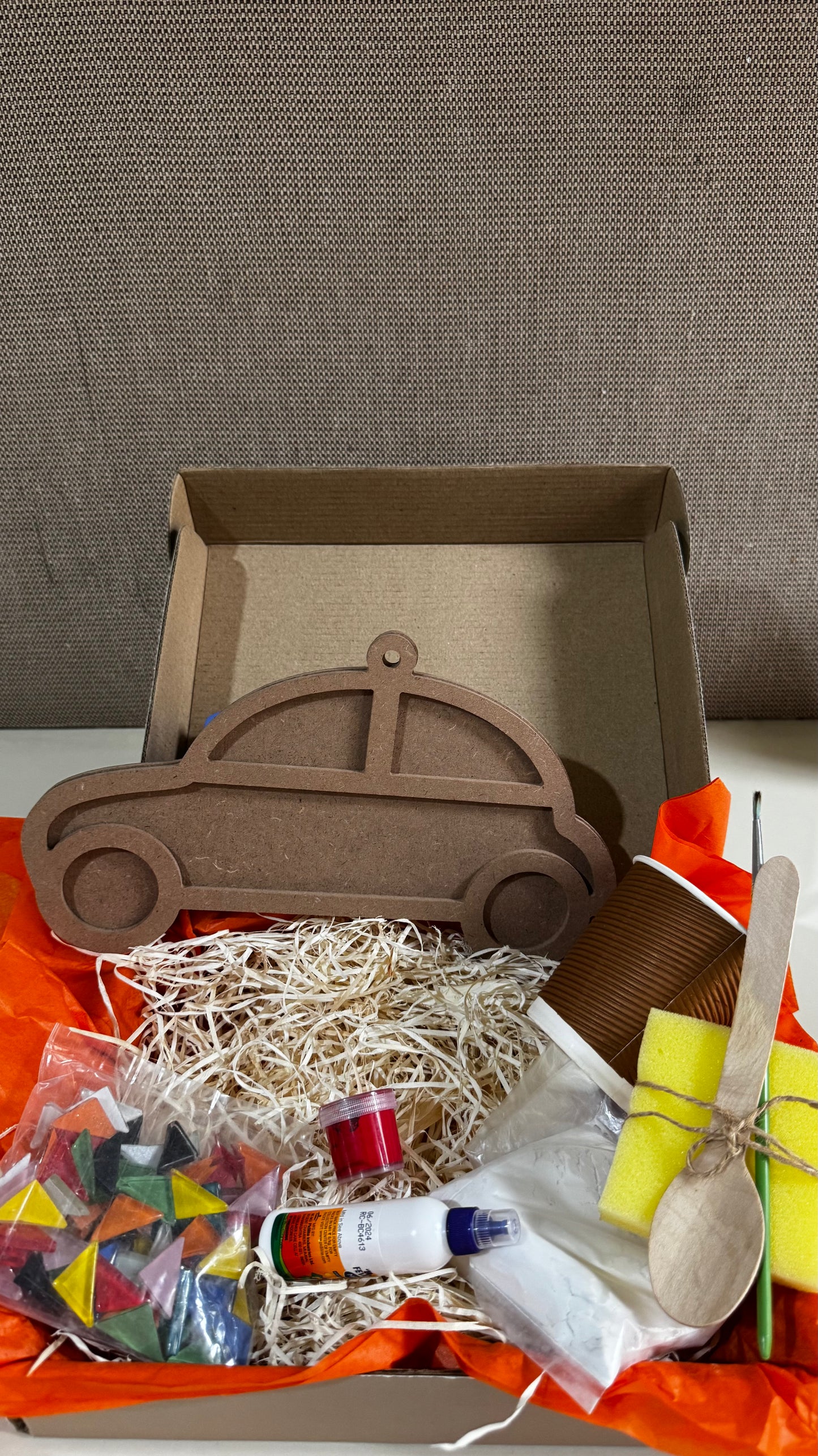 Mosaic Art Car Kit – DIY Creative Fun for Kids & Adults