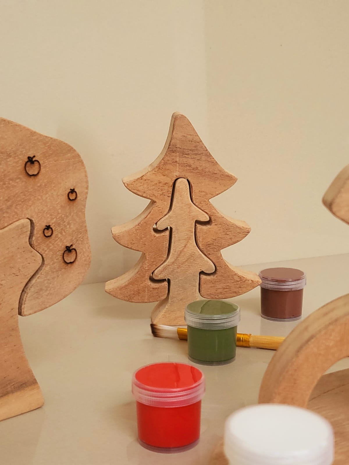 Forest Tree DIY Set – Paint Your Own Wooden Wonderland!