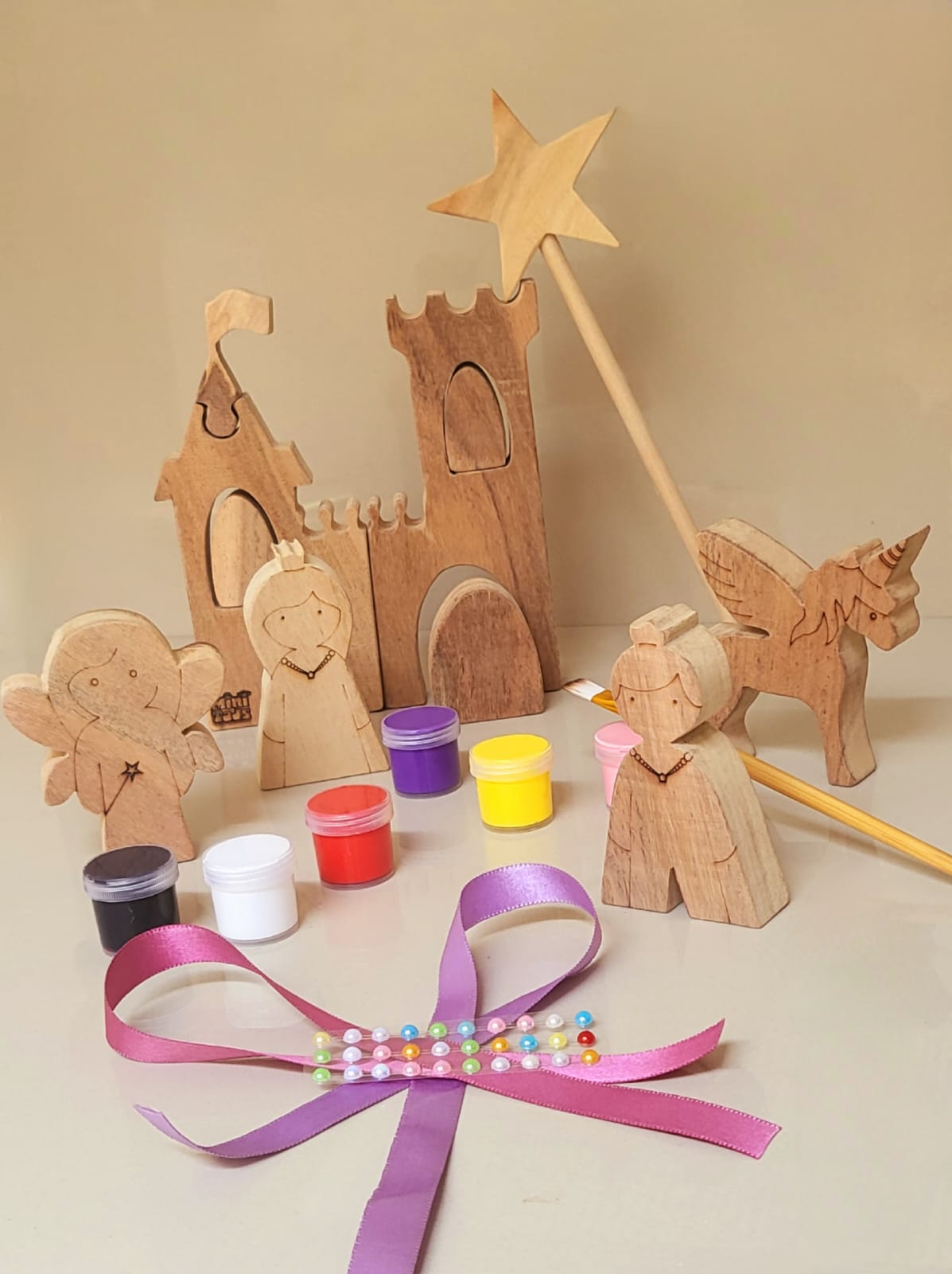 Castle DIY Set ➕️ Fairy Unicorn Wand DIY Set – Let the magic begin! Create Your Own Royal Kingdom!