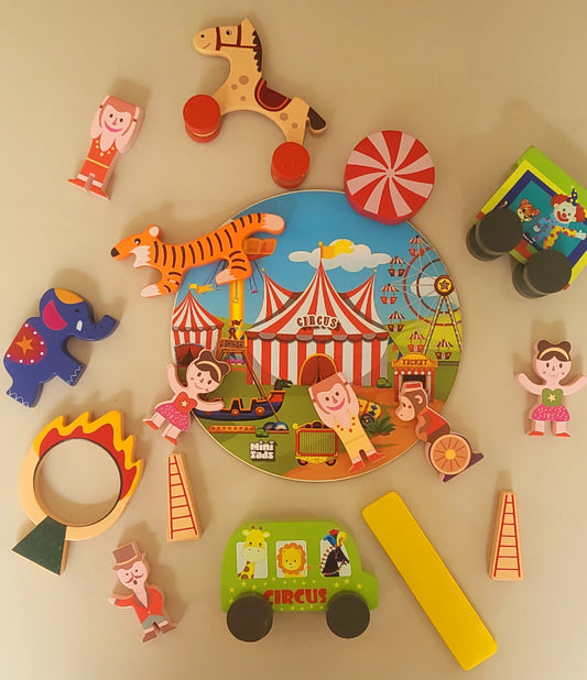 MiniTads Wooden Circus Playset