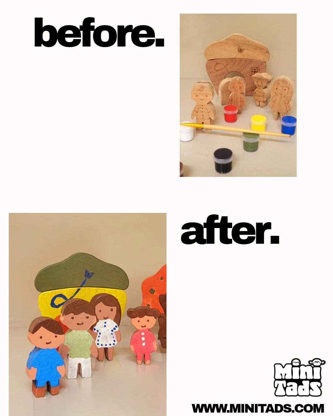 MiniTads DIY Family Playset – Paint, Create & Play!