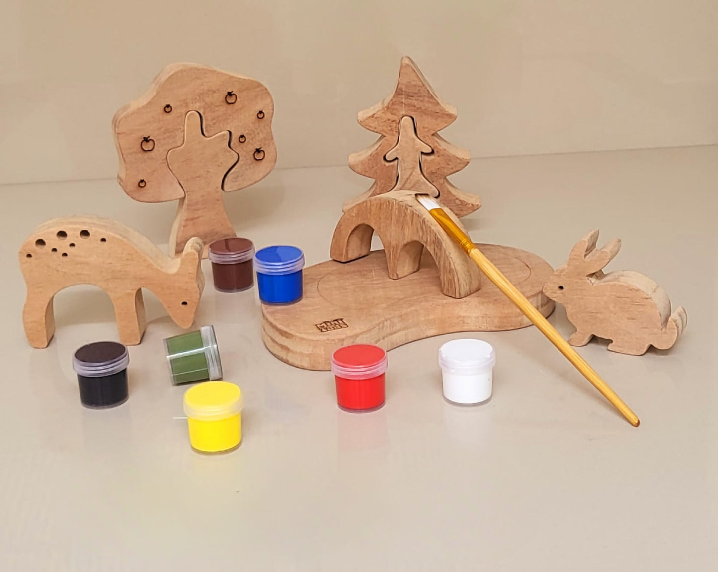 Forest Tree DIY Set – Paint Your Own Wooden Wonderland!