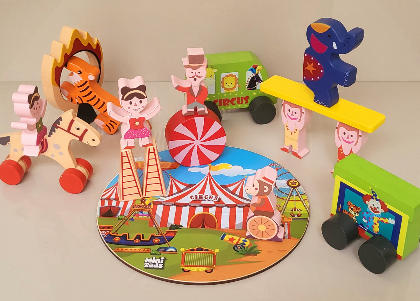 MiniTads Wooden Circus Playset