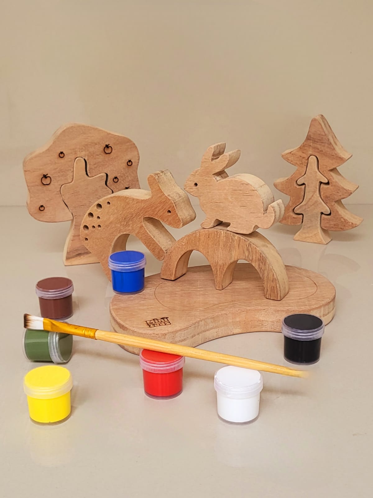 Forest Tree DIY Set – Paint Your Own Wooden Wonderland!