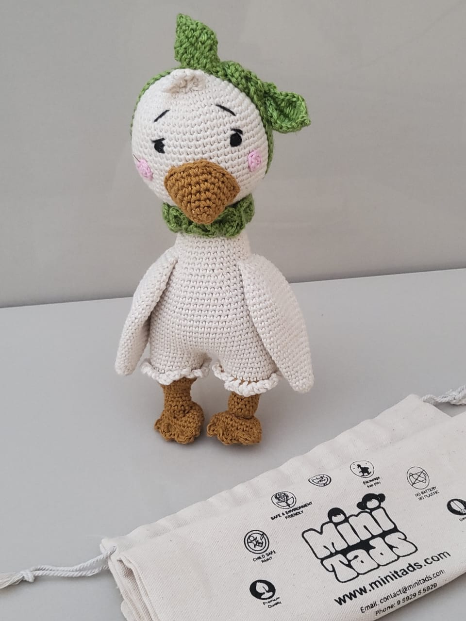 MiniTads Handmade Crochet Duck – A Soft & Adorable Plush Companion!