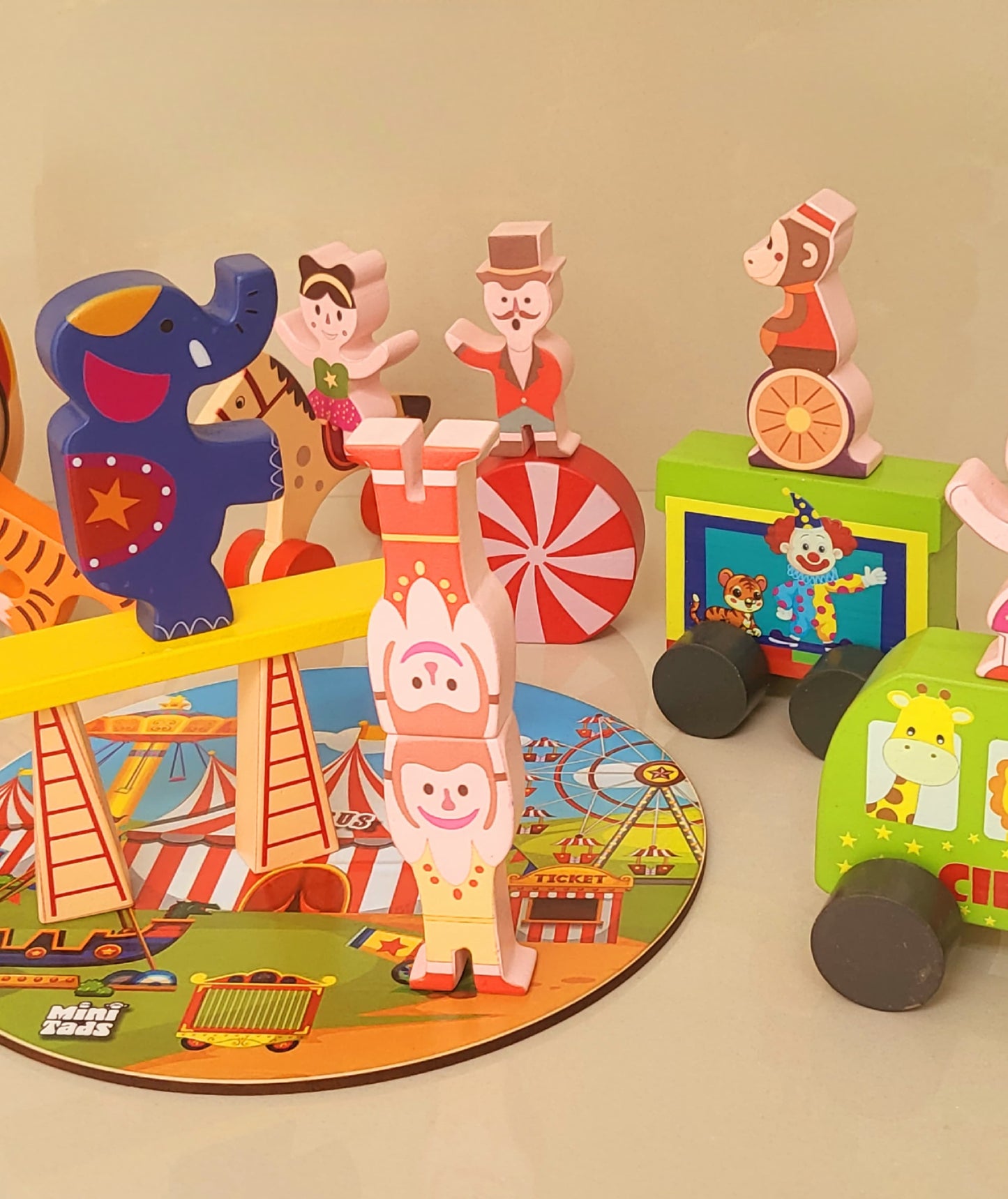 MiniTads Wooden Circus Playset