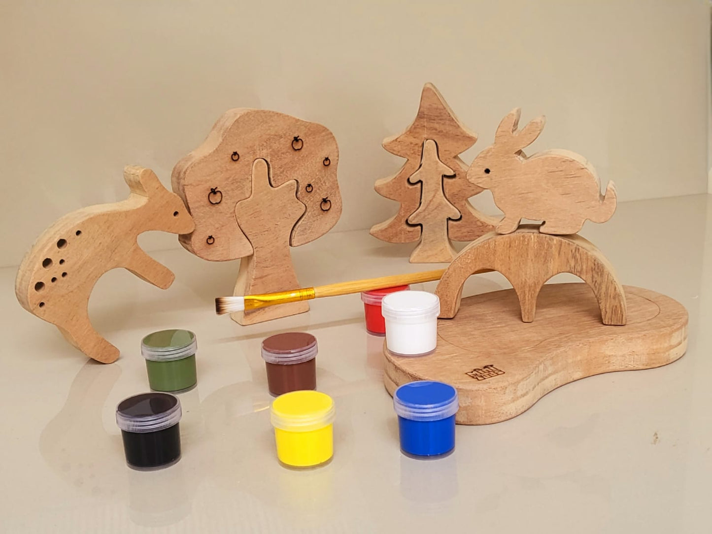 Forest Tree DIY Set – Paint Your Own Wooden Wonderland!