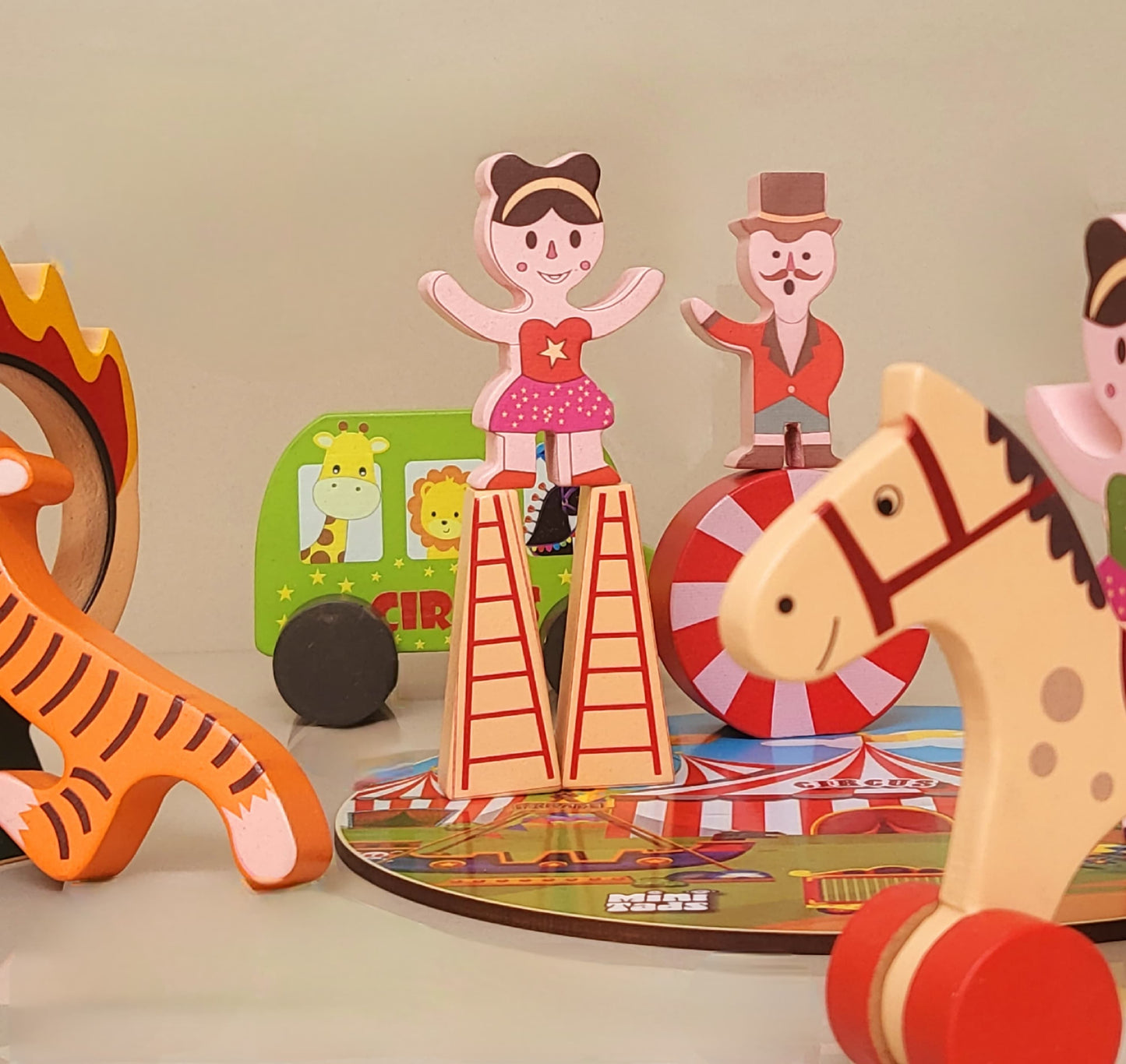 MiniTads Wooden Circus Playset